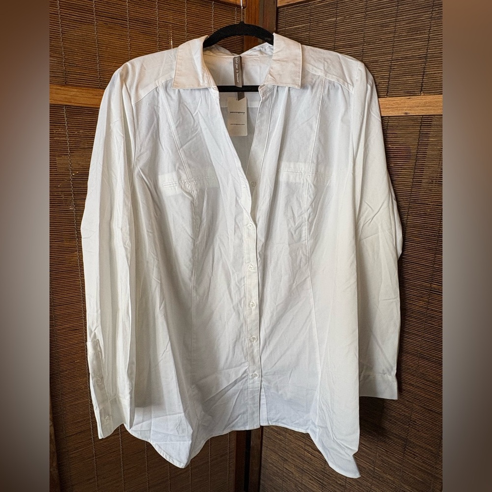 Penningtons White Button-Down Shirt